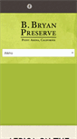 Mobile Screenshot of bbryanpreserve.com